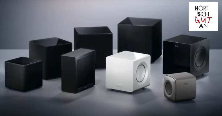 Alle Modelle der KEF Kube MIE Subwoofer-Serie vorführbereit im HSGA Showroom in Bielefeld